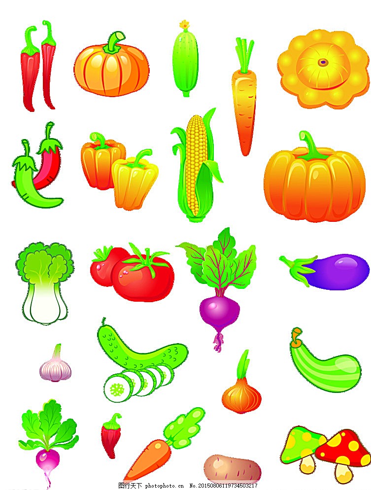 卡通素材图蔬菜图片